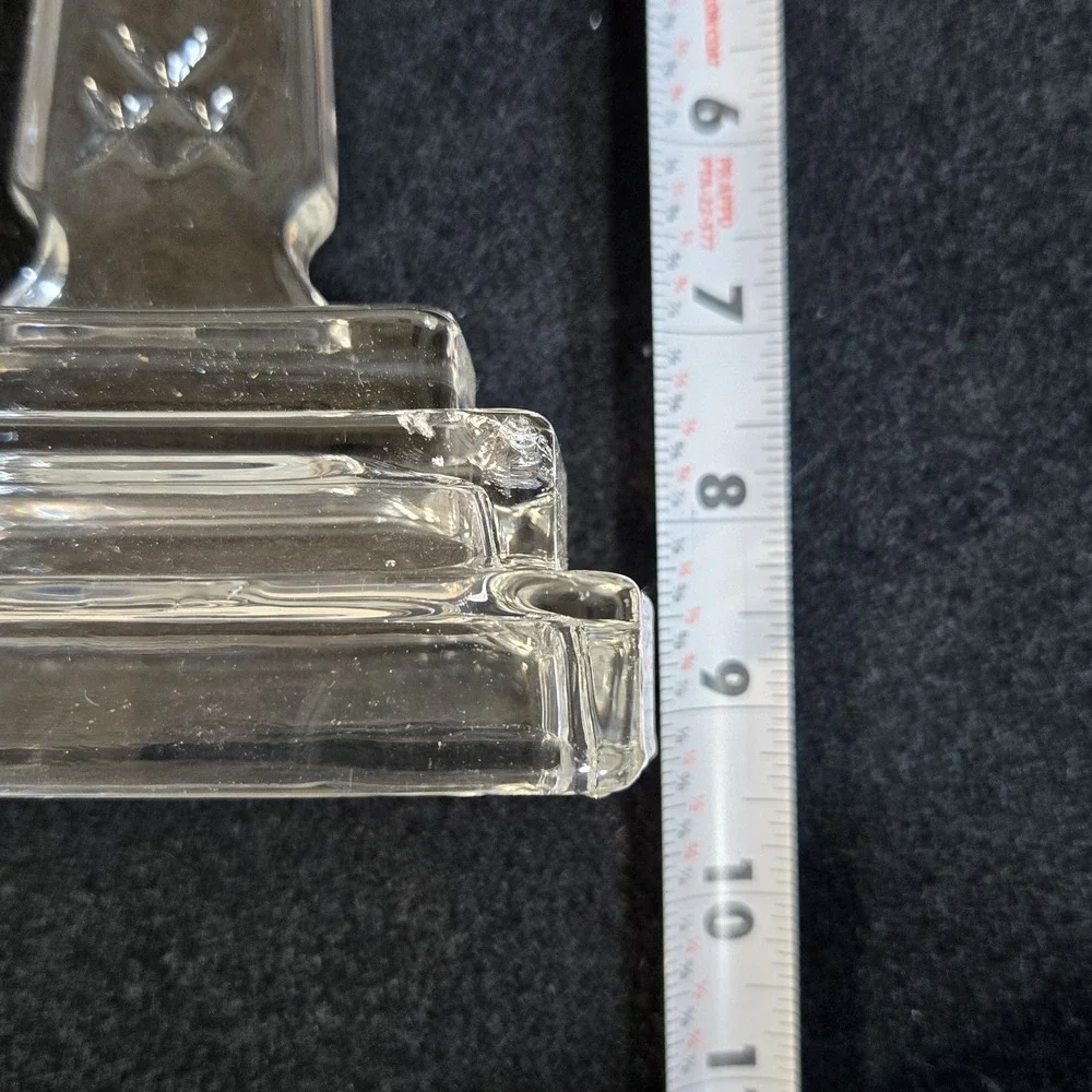 Glass Decorative Christian Cross Figurine